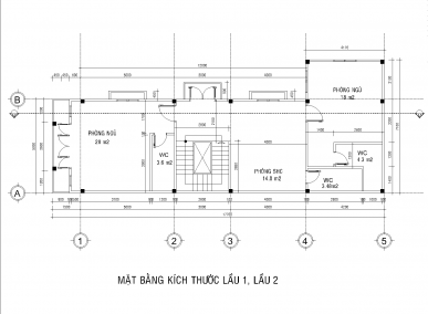 thiết kế 2d kết cấu