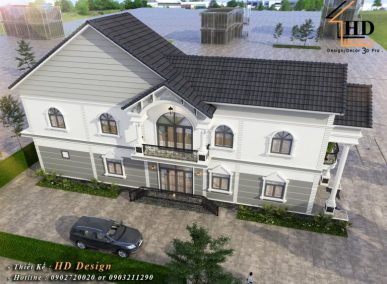 Thiết kế 3D mặt tiền nhà phố