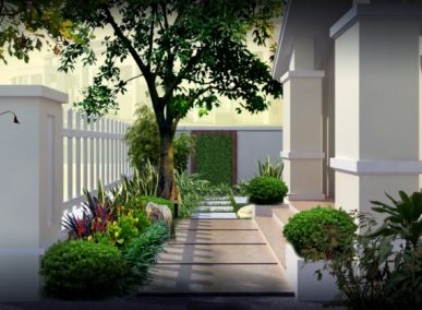 tiểu cảnh sân vườn