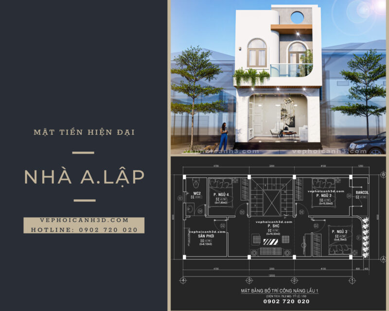 vẽ phối cảnh 3d